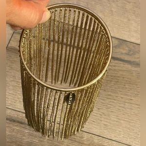 Natasha Couture Gold Dangling Bracelet